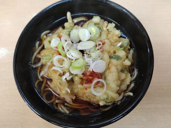 「天ぷらそば 350円」@立喰生そば 長寿庵の写真