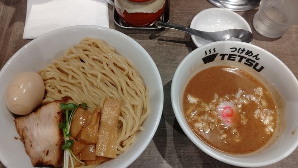 「味玉つけめん」@つけめんTETSU あざみ野店の写真