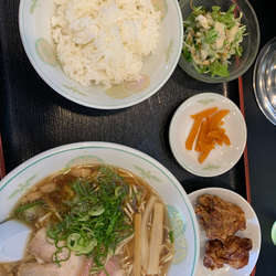 尾道ラーメン定食 900円