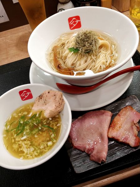 「鶏つけそば・豚チャーシュー増し」@KITCHEN TAKANOの写真