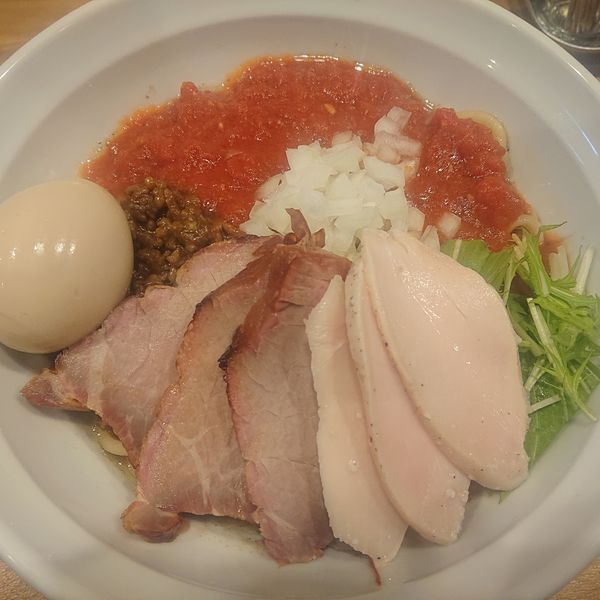 「特製トマカレまぜそば1000円(追い飯)」@つけめん・まぜそば むじゃきの写真