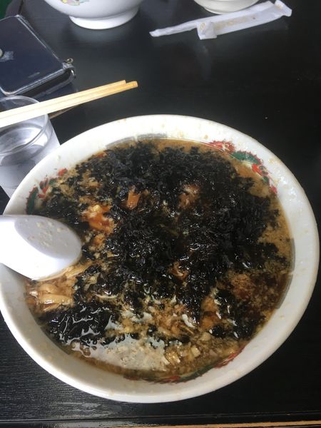 「岩のり中華そば」@中華そば 龍華亭の写真