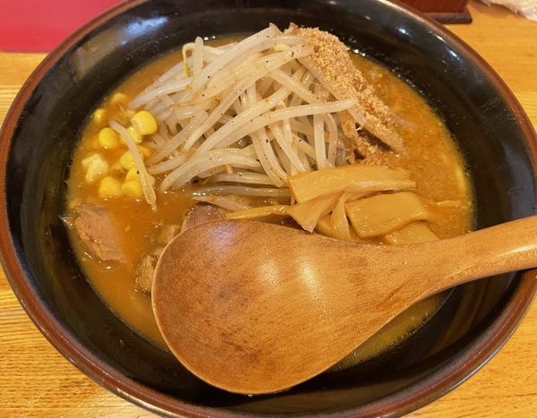 「もやしラーメン（味噌）」@らーめん 深雪屋の写真