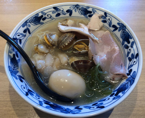 「味玉 冷やし涼麺（味濃いめ）」@貝出汁らぁ麺 海美風 浅草店の写真