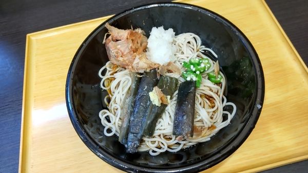 「揚げ茄子おろしそば」@小諸そば 朝霞台店の写真