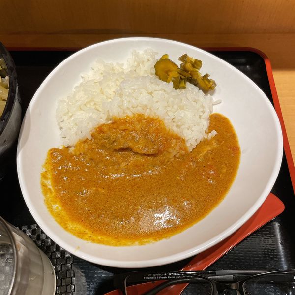 「半よもだカレー（半たぬきそば＆半カレーセット）」@よもだそば 御徒町店の写真