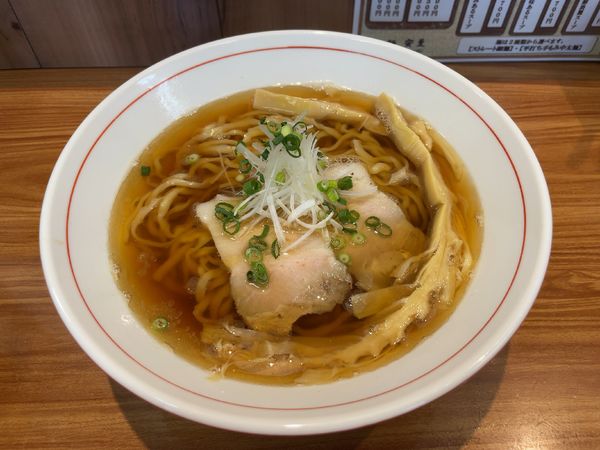 「煮干し醤油ら〜麺(700円)+ライス(100円)」@ら〜麺 安至の写真