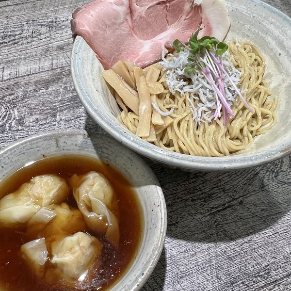 「ワンタンつけ麺（並）」@麺食堂 くにをの写真