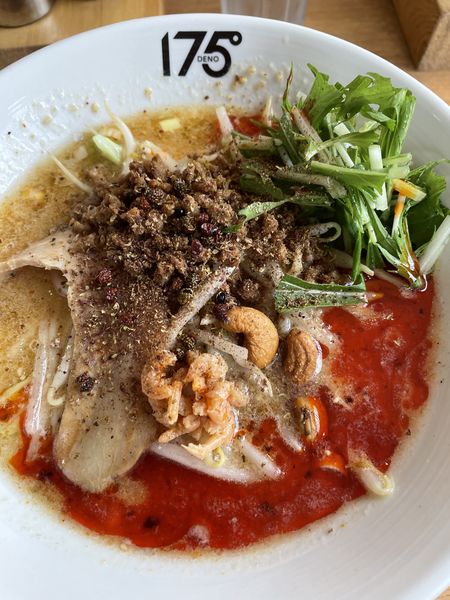 「手揉み味噌担担麺（すごいしびれ）900円」@175°DENO～担担麺～ 福島店の写真