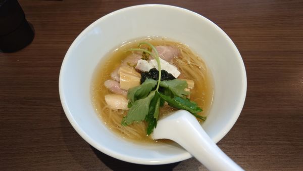 「芳醇真鯛そば 800円 + チャーシュー丼 450円」@寿製麺よしかわ 坂戸店の写真