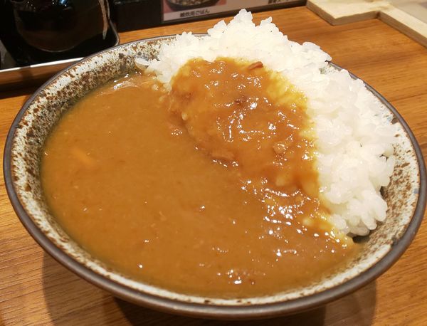 「（セットの）豚ちゃんカレー（ミニ）」@博多とんこつラーメン わ蔵 御徒町店の写真