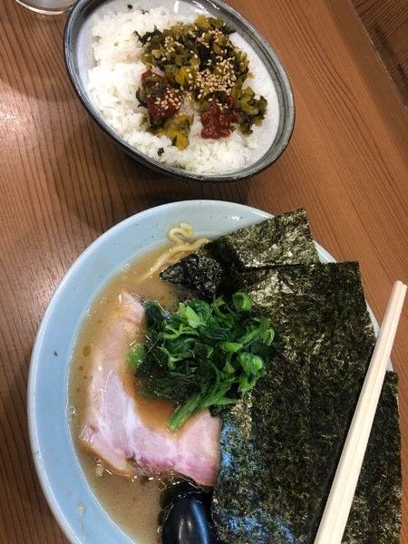 「ラーメン　ライス」@家系らーめん 武将家 外伝の写真