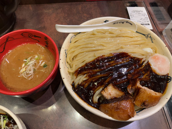 「濃厚外伝黒つけめん3.5倍1250+黒餡飯200円」@麺屋武蔵 武骨外伝の写真