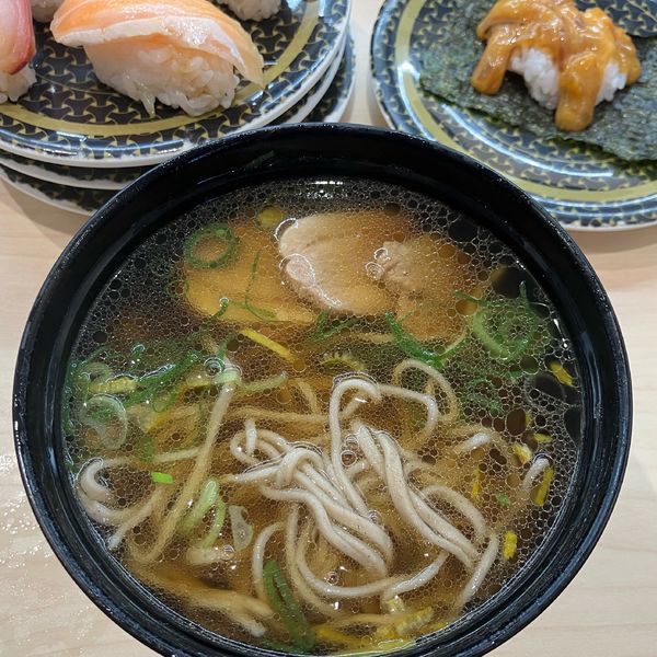 「鴨そば308円他」@はま寿司 南船橋店の写真