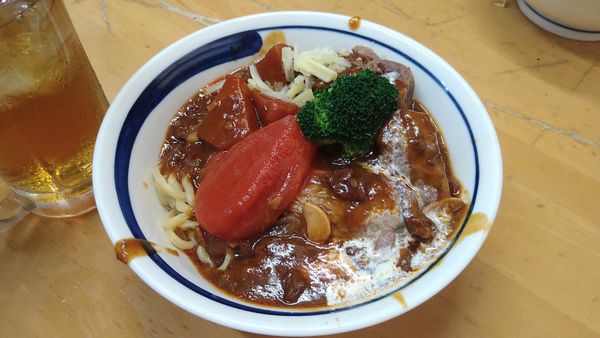 「【五月限定】ビーフストロガノフを掛けて③」@MENYA 食い味の道有楽の写真