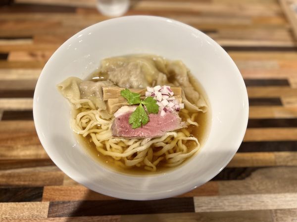 「鴨いりこ雲呑1000円」@雲のきれまの写真