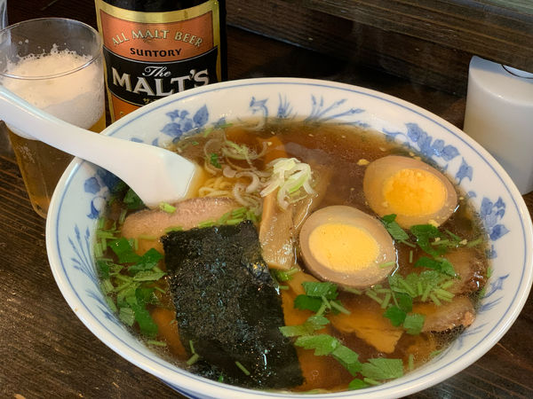 「ちゃあしゅうめん＋味付けたまご」@らーめんれんげの写真