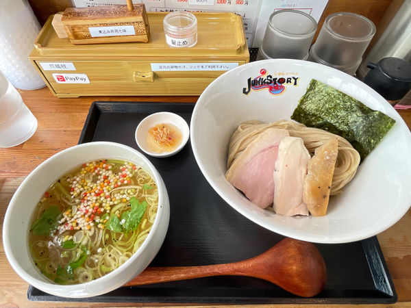 「塩つけ麺(小)」@ジャンクストーリー 本店の写真