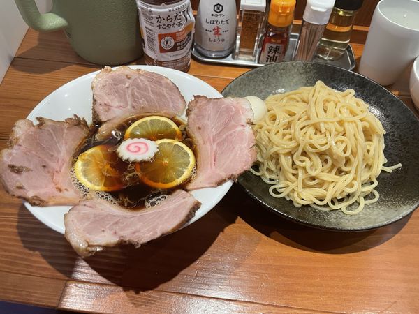 「【限定】サマーオレンジ香るチャーシューつけそば」@麺屋 真心の写真