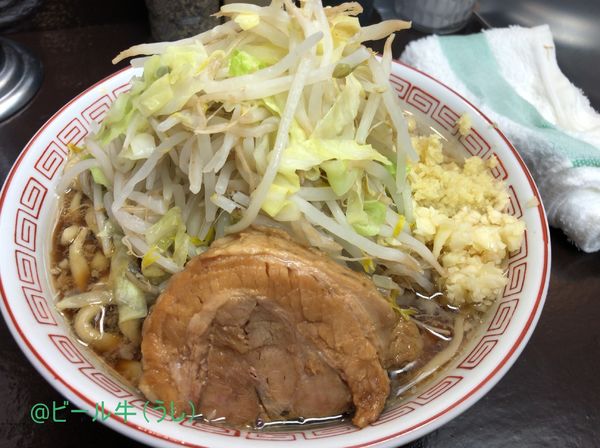 「らーめん(800円)ニンニクショウガ」@自家製麺 まさき（非乳化） 2号店の写真
