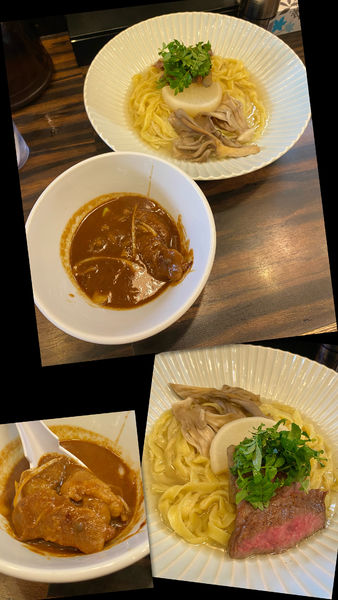 「限定・松坂牛の洋食屋風どて煮つけ麺￥2300」@稲荷屋の写真