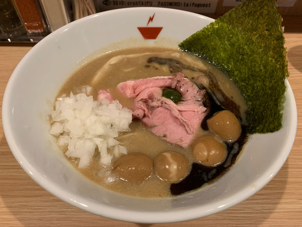 「蟹そば+うずら」@crab台風。の写真