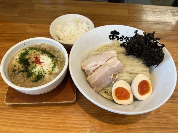 「全のせ味噌チャチャとろろつけ麺 + トロロW+ライス」@ニボチャチャ！！ラーメン あらき軒の写真