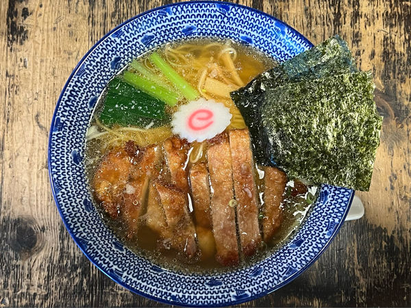 「パーコー麺薄口醤油味」@くじら軒 横浜本店の写真