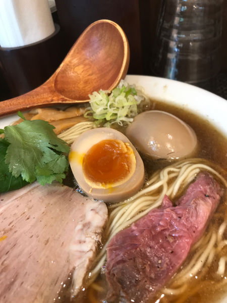 「あごだしラーメン大盛り味玉」@日本橋 天馬の写真