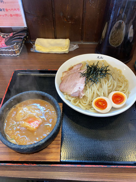 「丸和つけ麺特盛味玉¥1,120円」@つけ麺 丸和 春田本店の写真