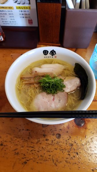 「塩そば大盛り950円」@中華そば 田家 本店の写真