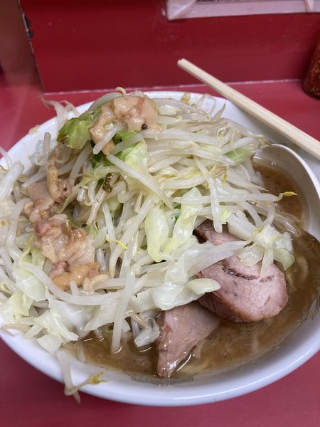 「小ラーメン　豚５枚」@ラーメン二郎 環七一之江店の写真