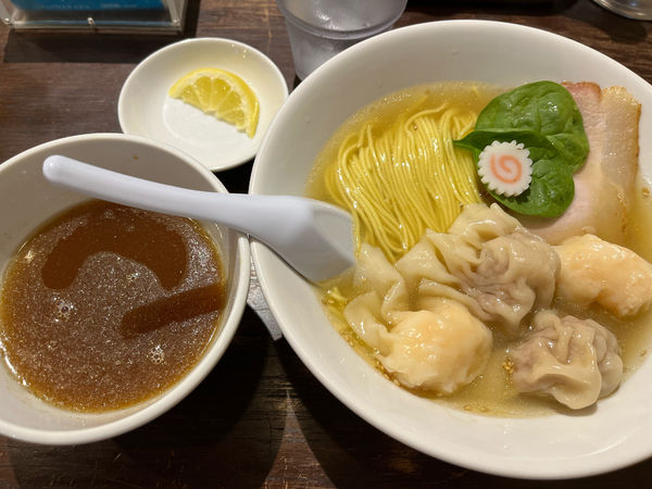 「つけてたべるしなそば（ニコニコわんたん）」@あんくるていの写真