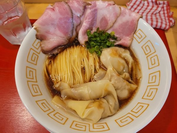 「限定　鴨と軍鶏」@鴨だしらーめん 鴨福の写真