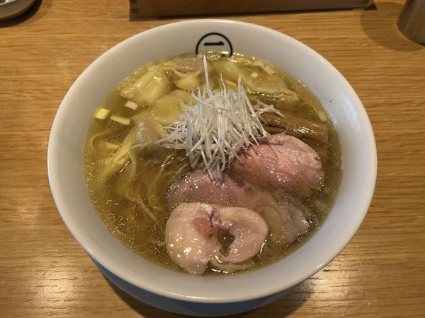 「海老わんたん塩そば」@中華そば 二階堂の写真