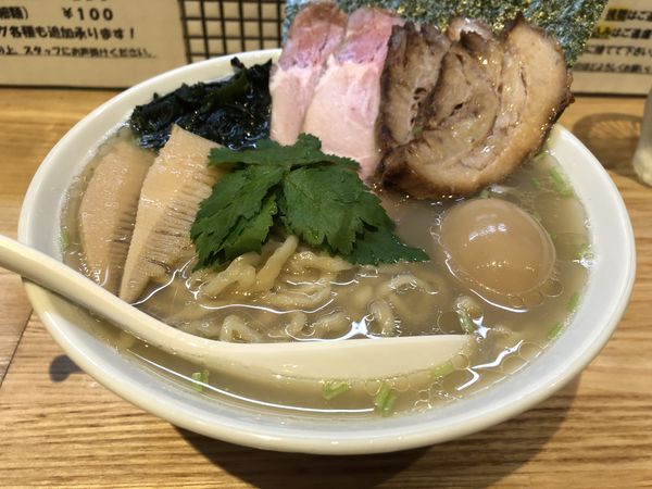 「全部入り貝塩らーめん大盛」@らーめん 改の写真