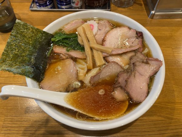 「焼豚ワンタン麺(1150円)」@白河中華そば こすがの写真