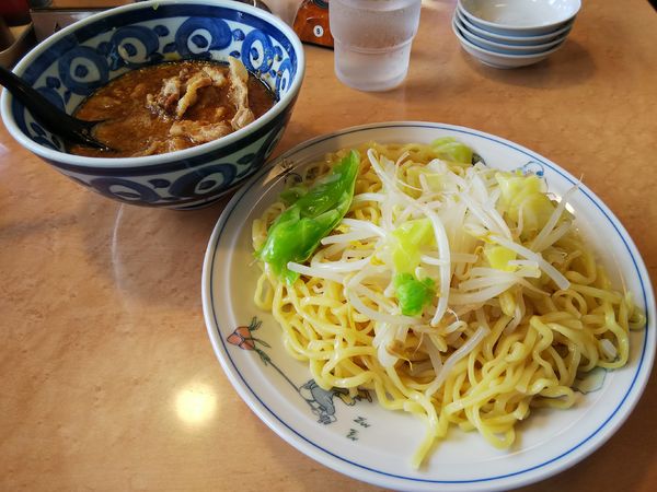 「【限定】みそつけ麺　：麺冷盛」@テンホウ 松本渚店の写真