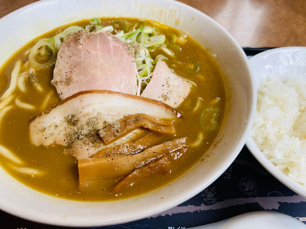 「限定　長尾中華そばコラボごぐにぼ、ライス」@らあめん花月嵐 多摩センター店の写真