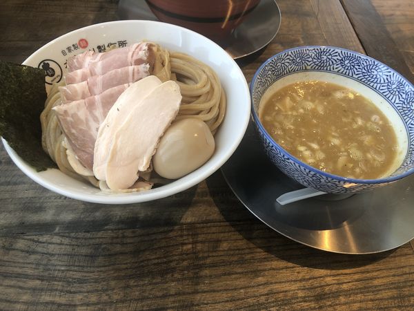 「上鶏つけそば　大」@自家製麺オオモリ製作所 壬生店の写真