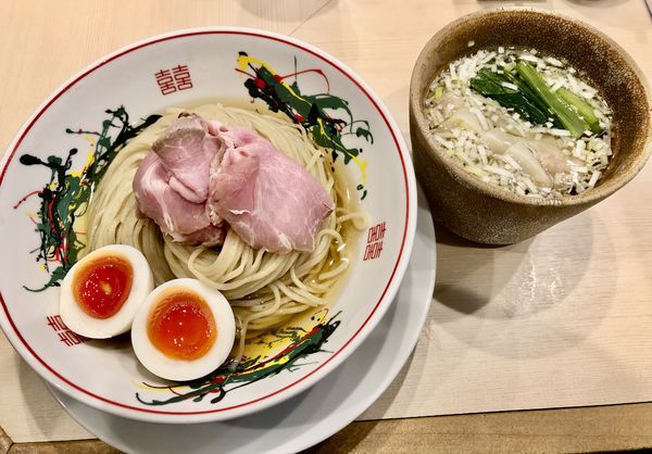 「特製鰹昆布水つけめん(半額クーポン使用1290円→840円)」@つけめん金龍の写真