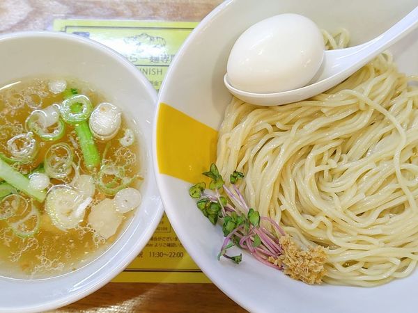 「塩生姜つけ麺＋味玉」@塩生姜らー麺専門店 MANNISH 亀戸店の写真