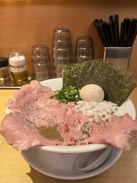 「特製濃厚海老煮干しそば」@麺屋 まほろ芭の写真