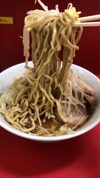 「ラーメン小　カタカタニンニクアブラ」@ラーメン二郎 上野毛店の写真