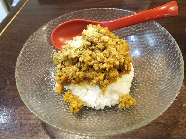 「Spicyキーマカレーライス　420円」@立ち呑み居酒屋 金町製麺の写真