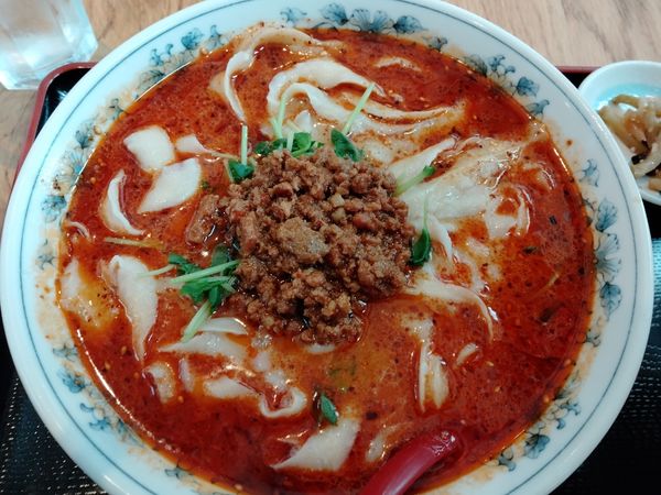 「麻辣刀削麺セット」@中華料理 華宴 2号店の写真