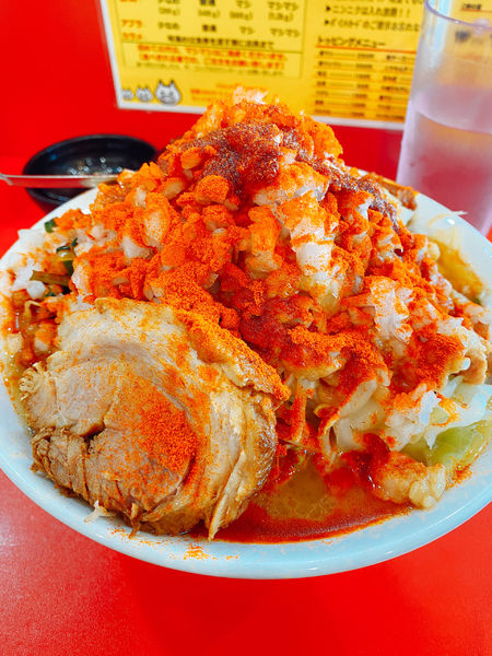 「ヒーヒー麺　ラー油」@立川マシマシ 太田店の写真