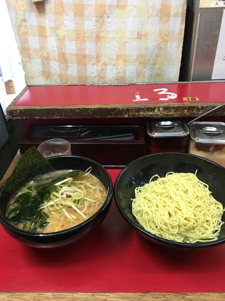 「ネギつけめん　中盛」@ラーメンショップ 大師店の写真