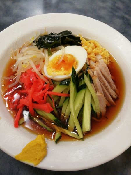 「冷やし中華」@中華料理 ぼたんの写真