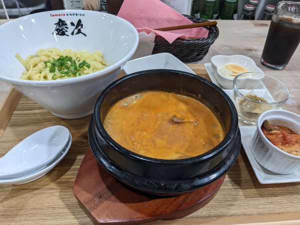 「カニつけ麺（辛さ１）」@Tomato&みそヌードル 慶次の写真